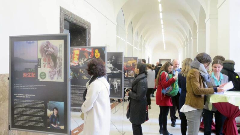 台湾电影节活动在捷克。(汪忠一提供)