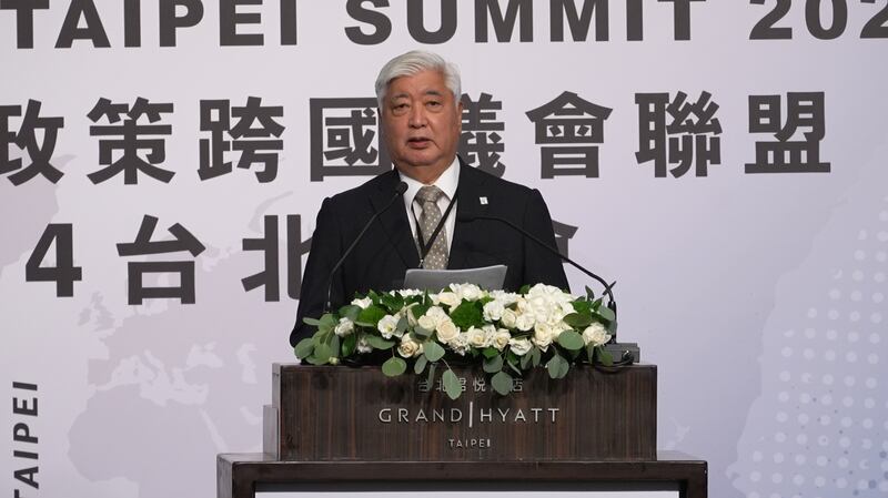 日本众议员中谷元表示,北京没有权力决定外国议员对台湾的参与。(记者 陈建宏摄)