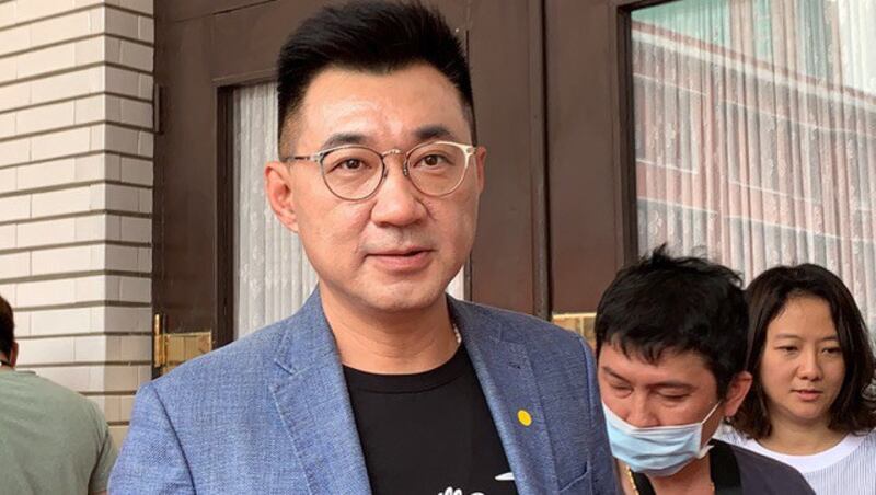 国民党主席江启臣质疑蔡英文若停止港澳条例,如何跟香港人站在一起?(记者夏小华摄)