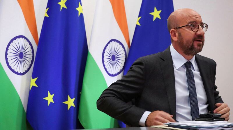 欧洲理事会主席米歇尔。(法新社)