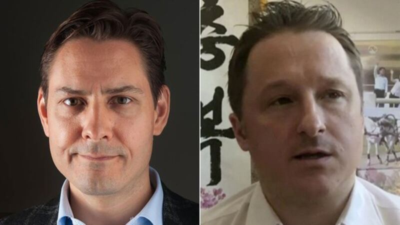 左图:加拿大公民康明凯(AFP)右图:商人斯帕弗(AP)