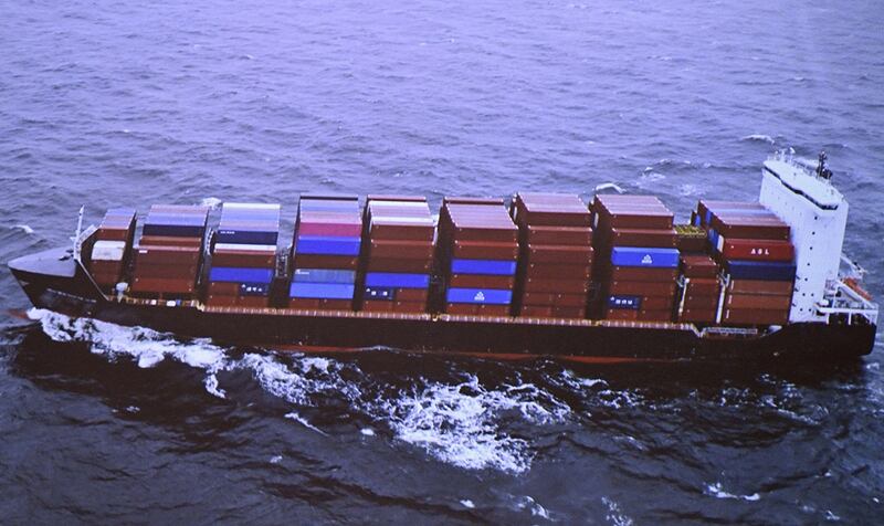 芬兰怀疑挂港旗货轮(图)导致波罗的海管道受损(路透社图片)