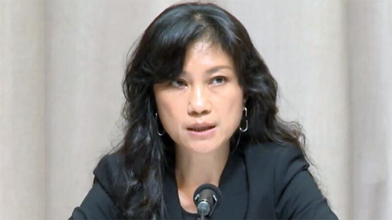 行政院发言人谷辣斯。(RFA资料照)