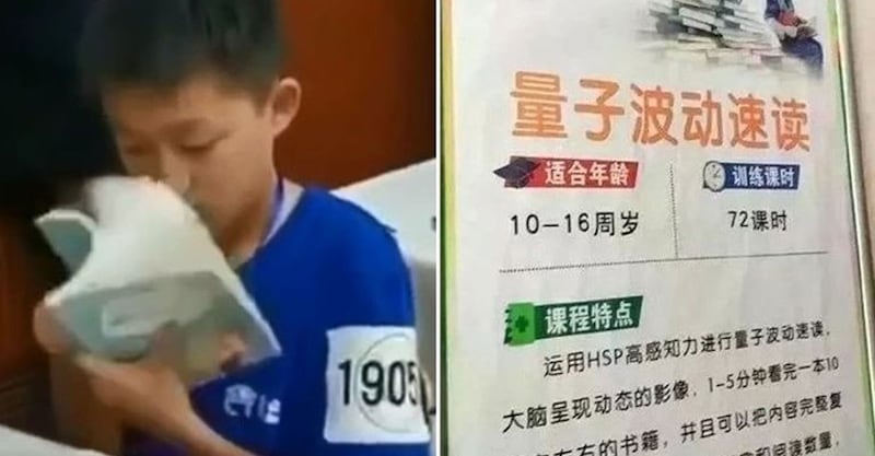 中国流行“量子波动速读”。(Public Domain)