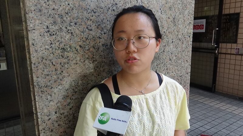 廖强女儿任瑞婷对台湾的印象是台湾人很敢讲。（记者夏小华摄）