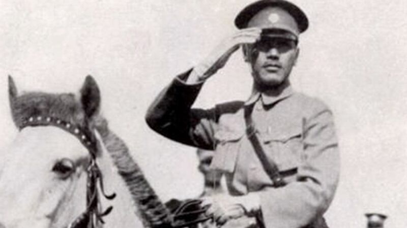 黃埔軍校校長蔣介石1926年誓師北伐。(維基百科)