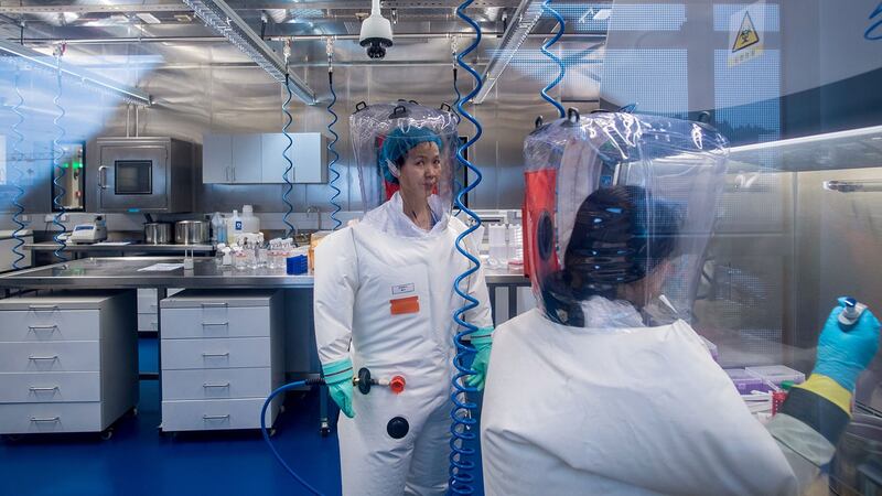 图为武汉P4实验室。(法新社)