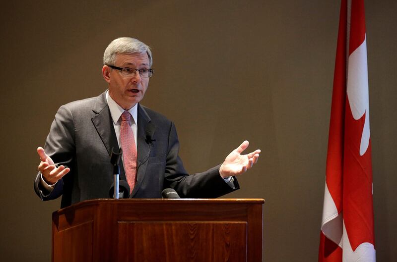 加拿大前驻华大使赵朴(Guy Saint-Jacques)对乔美兰释放出的讯号感到欣慰。(路透社资料图片)