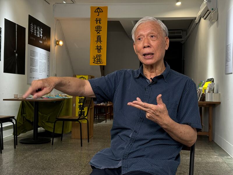 朱耀明表示,戴耀廷等为民主在囚者以受苦受难鼓励港人不要放弃。(唐正摄)