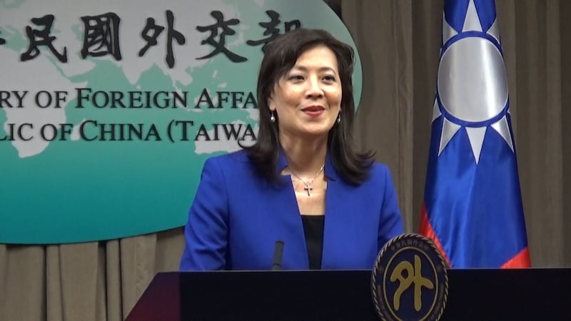 台湾外交部发言人欧江安。(RFA/资料照)