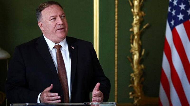 正在出访欧洲的美国国务卿蓬佩奥(美联社)