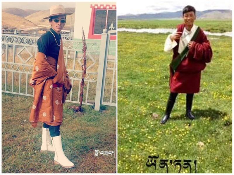 仍遭拘押的石渠县藏人洛桑(左)和云丹(右)(受访人提供)